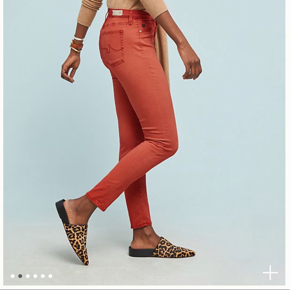 Anthro AG The Abbey High-Rise Skinny Ankle Jeans